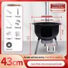 Portable Outdoor Wood-Burning Stove with Large Pot Stand