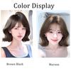 Bob Straight Synthetic Wigs with Bangs Blonde Cosplay Party Lolita Hair Wigs for Women Natural Heat Resistant Wigs for Girls