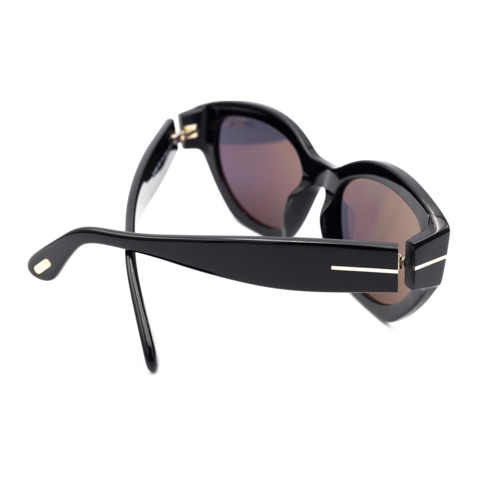 TF Rectangular Logo Design Sunglasses Women sunglasses Black FT108601A55