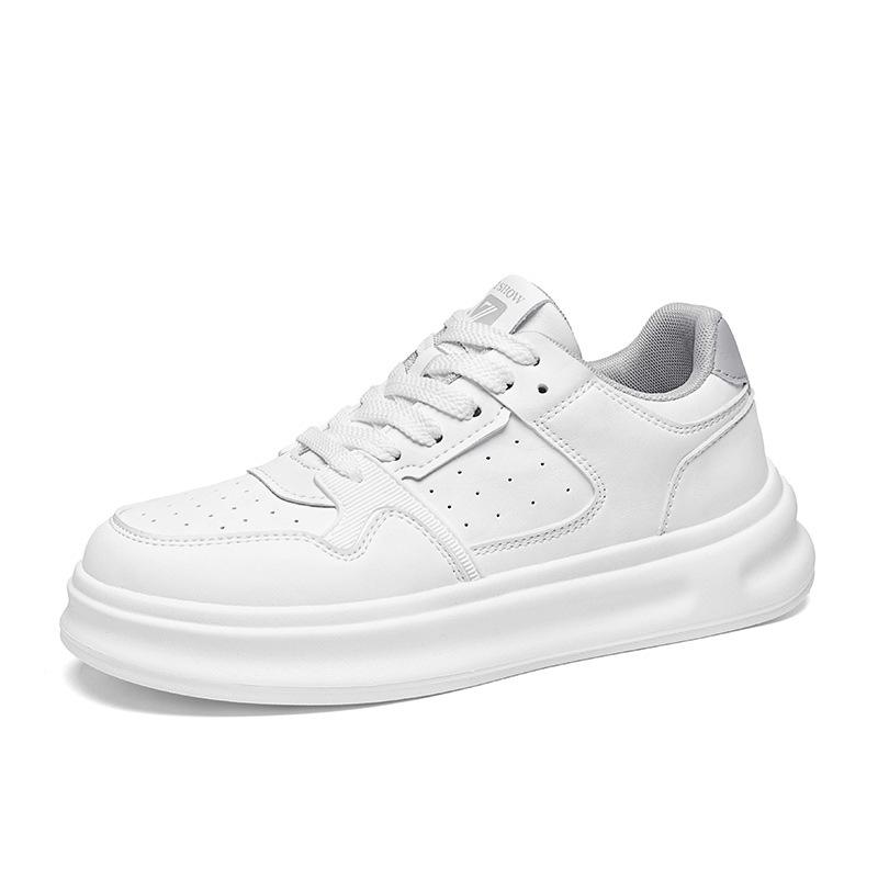 Classic simple platform comfortable casual shoes lightweight cushioning leather sports board shoes