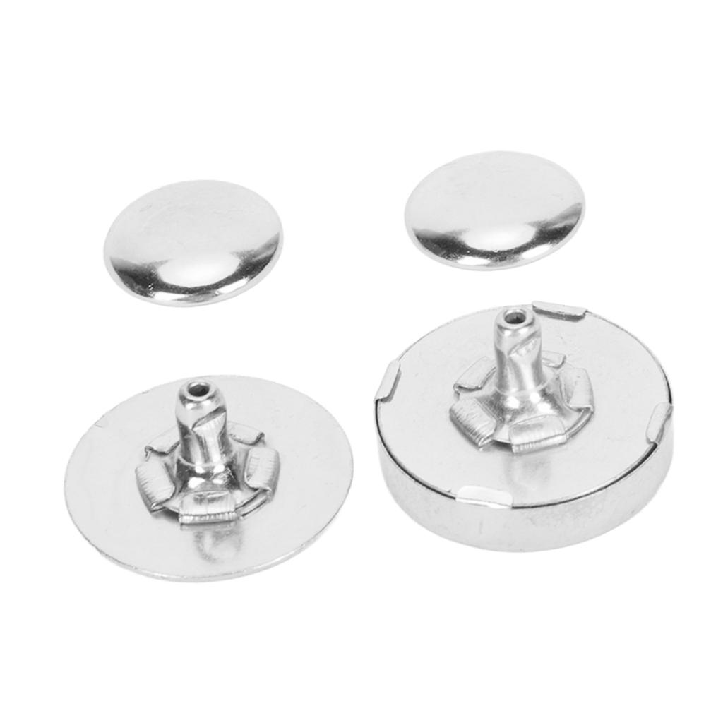 50 Jeux Boutons-pression Magnétiques 18x5mm Épais Alliage Haute Dureté Fermeture Magnétique pour Sac à Main Couture Artisanat