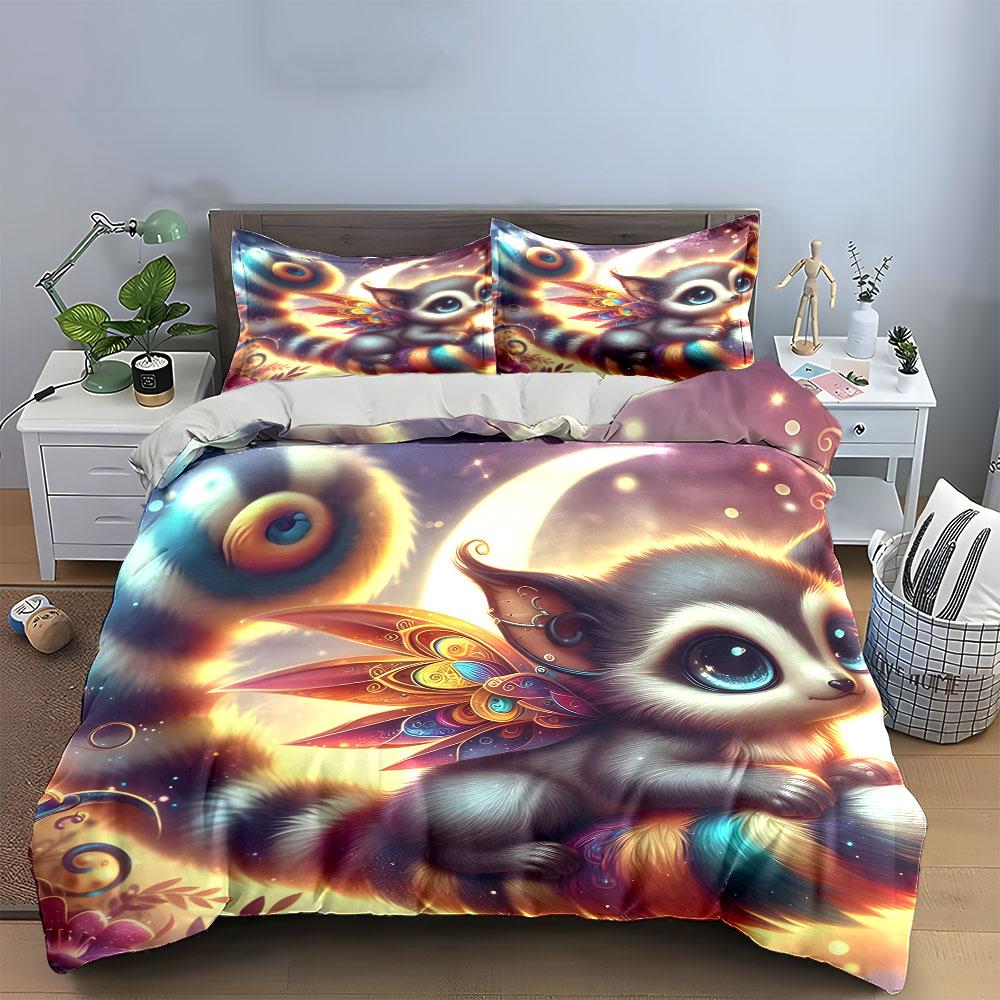 "Fantasy Creature Set for Decoration" Exquisite three-piece bedding set gift for kids and adults