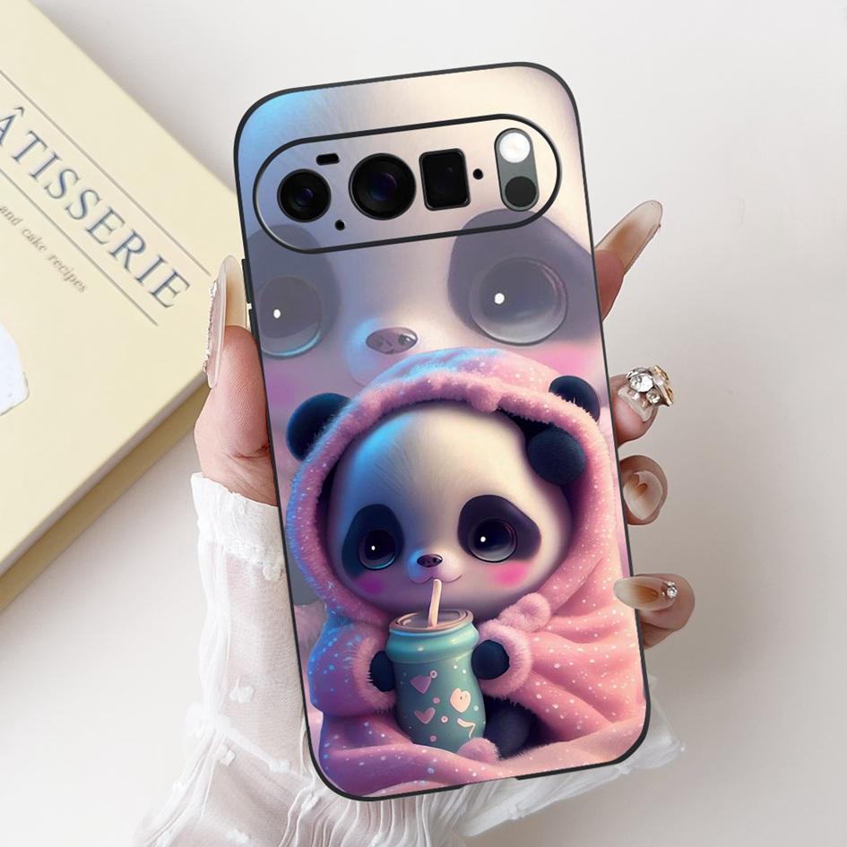 For Google Pixel 10 Case Pixel 10 Pro Cover Cute Rabbit Panda Cat Soft Silicone Matte Phone Cases For Google Pixel10 Pro XL Etui