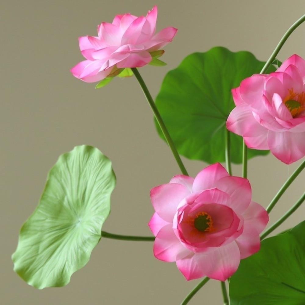 Chinesische künstliche Blumenast 55cm Fake-Blumen Seidenlotusblume Hochzeitsdeko