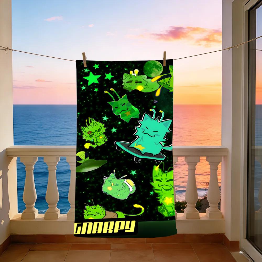 Game Gnarpy & Regretevator Towel Towel Beach Towel Oversized Quick Dry Towel Absorbent Soft Swim BeachTowels for Men Women