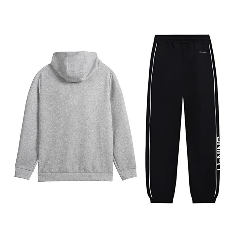 Li Ning Casual Sportswear Unisex Coin Gray+Black AWDVP47-1+YKLU337-1
