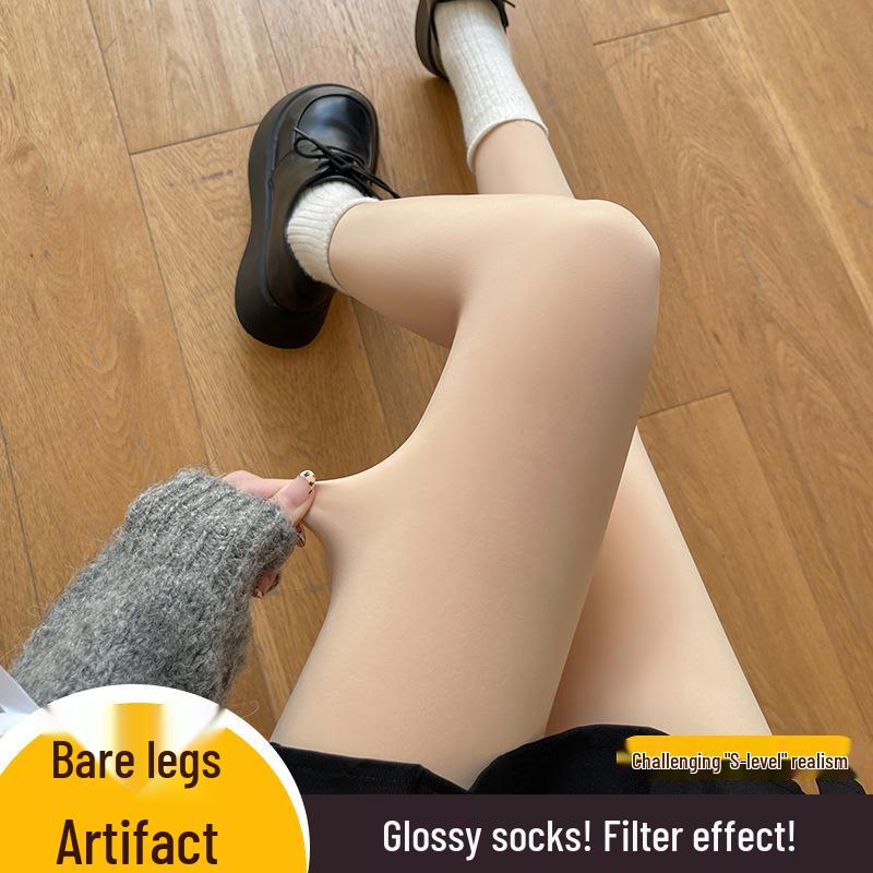 Bare Leg Artifact Damen Dicke hautfarbene warme Strumpfhosen und Leggings für Frühling und Herbst