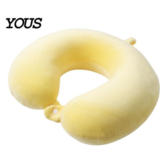 Memory Foam Cushion Travel Neck Pillow, U Shaped Headrest for Airplane Removable Velvet Pillow Cover Car, Soft Support Office Nap, Washable