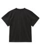 MOZMOZ Pigment Crop Plain Back Slit Short Sleeve T-Shirt Black