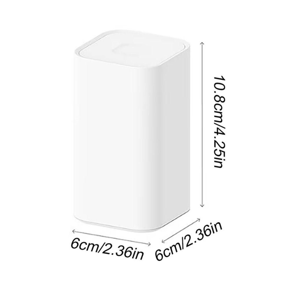 Automatic Pops Up Push Type Toothpick Box Spring Cover Divided Cotton Swab Storage Case Large Capacity Non-slip Bottom