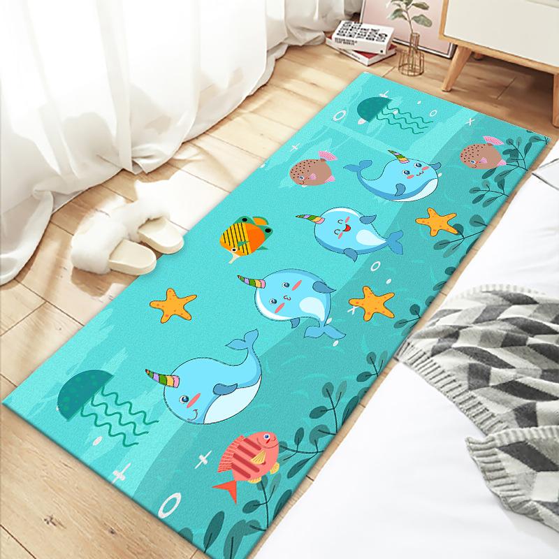 Bedroom Bedside Carpet Cute Room Underbed Floor Mat Small Carpet Long Strip Home Mat