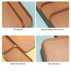 Serving Platters Tray,Wood Grain Serving Dishes,Plastic Square Tray,Japanese-Style Household Tea Cup Tray,For Restaurant