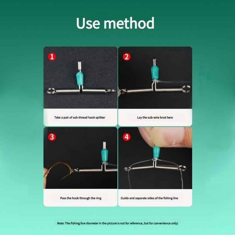 20 Stück T-Form Balancefeder Seil Leine Weltraum Verzweigung Verdrillte Linie Haken Rigs Haken Draht Arm Angelgerät