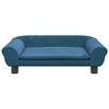 VidaXL Children's Sofa Blue 70x45x26 Cm Velvet, Mini Sofa, Mini Sofa Chair, Mini Sofa for Children, Sofa of 3196400