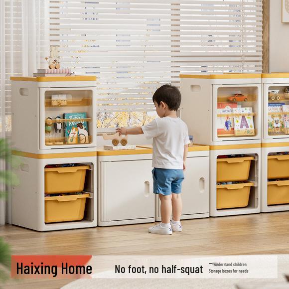 Foldable Plush Toy Storage Basket - Extra Large Flip-Top Box for Living Room