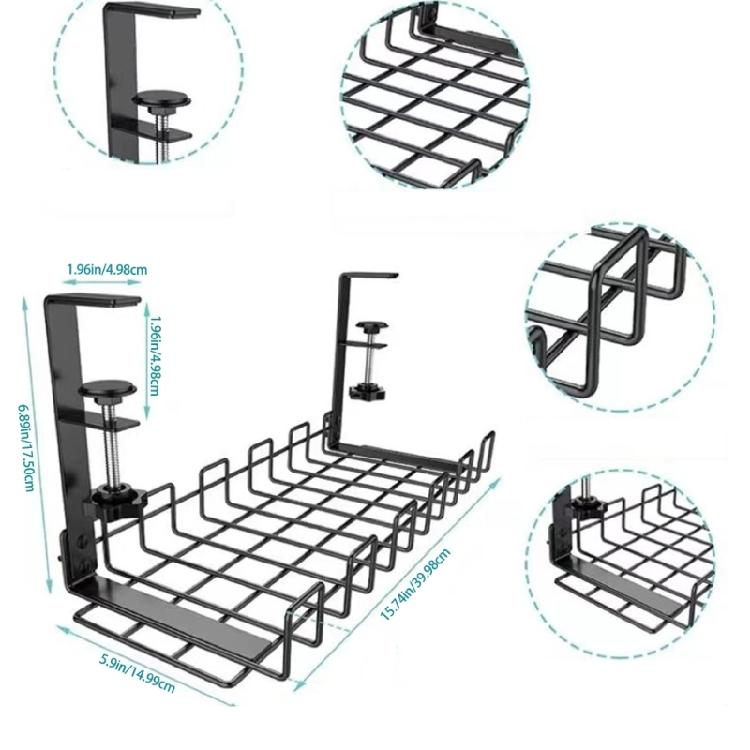 Cable Management Box Under Desk Cable Organizers Storage Shelf Under Desk Cable Management Tray Wire Organizers Enduring