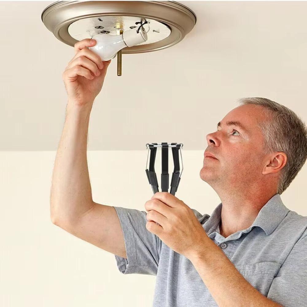 Spring Ring Buckle Design Light Bulb Picker Light Bulb Twisting Tool  High Ceilings Light