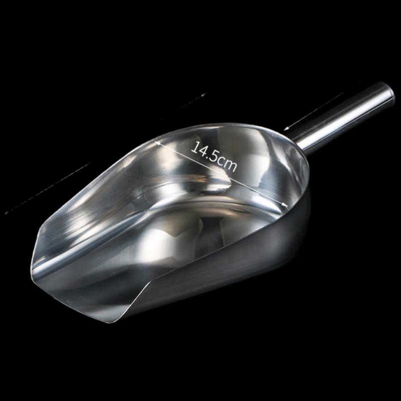 Large Stainless Steel Flat-Bottom Scoop (10-Pack)