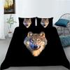 Wolf Series 3D Digital Printing Polyester Bedding Two Or Three-Piece Set