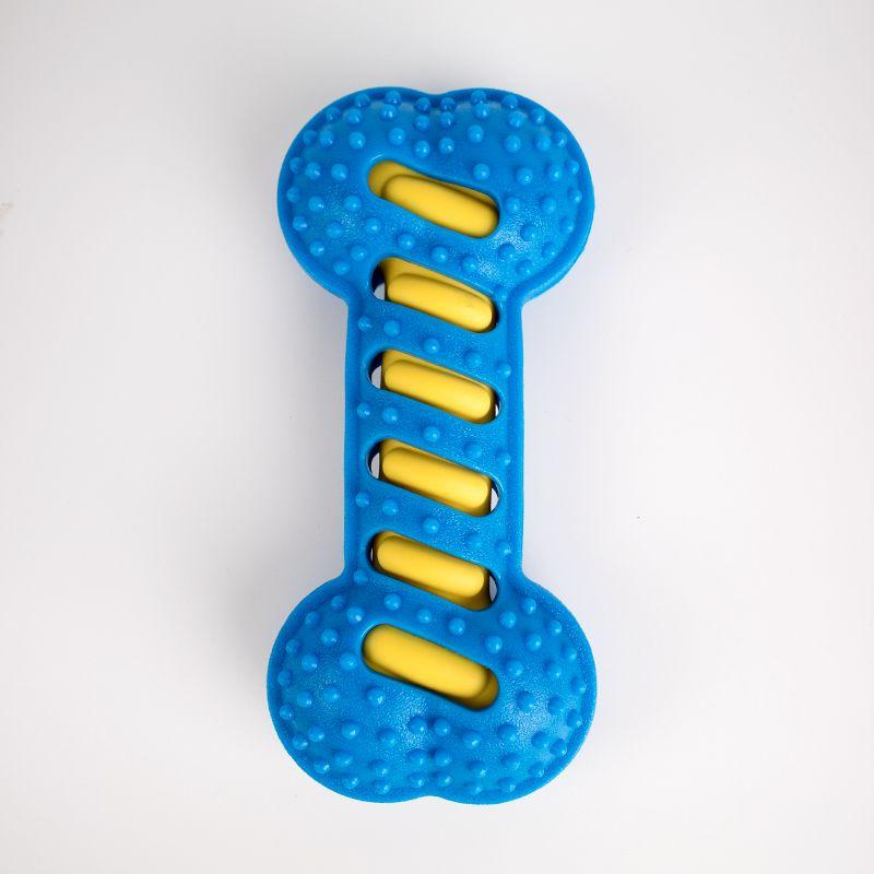 

Pet Supplies Sound Bone Dog Toy Molar Long Lasting Interactive Medium Large Dog Golden Retriever Labrador Toy TPR vocal bone Blue