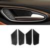 4Pcs For Alfa Romeo Giulia 2017- Carbon Fiber Interior Door Bowl Cover Trim