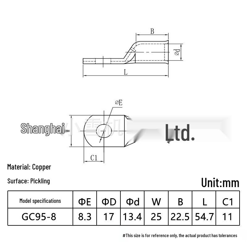 GC Flared Copper Tube Terminal 10-400 Sqmm Cable Connector Lug