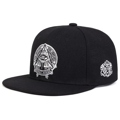 Fashion Fastball Cap The Eye of God Faux Suede Hip Hop Red Snapback Hat for Men Women Adult Outdoor Casual Sun Baseball Cap