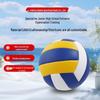 Pallone da Pallavolo PVC Cucito a Macchina Taglia 5 per Esami di Scuola Media, Allenamento Sportivo e Competizione - Palla Morbida Professionale per Indoor/Spiaggia