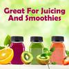 10 Pcs 4 OZ Plastic Juice Bottles, Reusable Bulk Beverage Containers, Comes Black lid, for Juice, Milk and Other Beverages