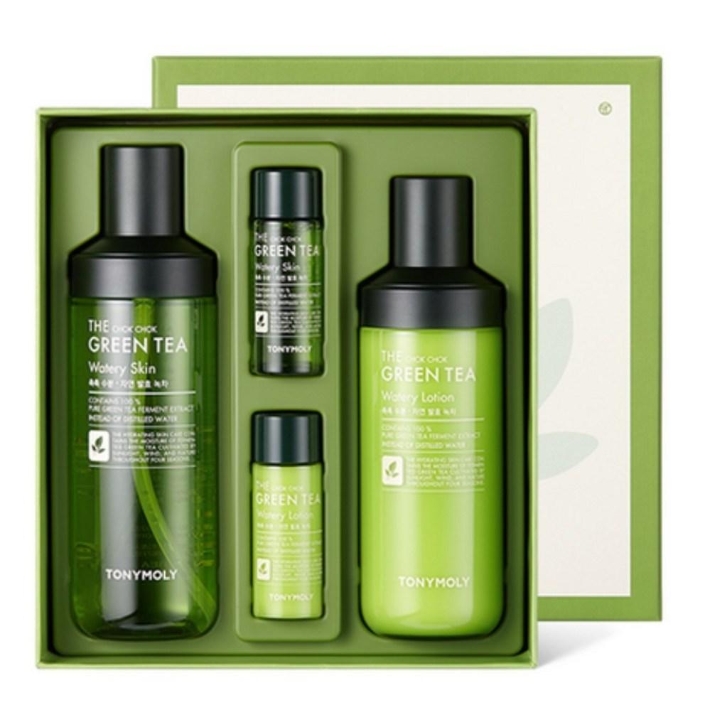 TONYMOLY The Chok Chok Green Tea Skincare Set (2 Items) - Hydrating & Balancing