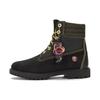 Chinese New Year 6 Inch Lace Up Boots 'Black Nubuck' Women's A62TM