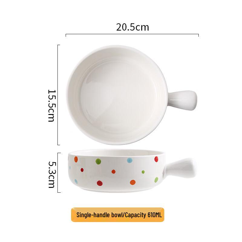 Yipan Polka Dot Ceramic Tableware