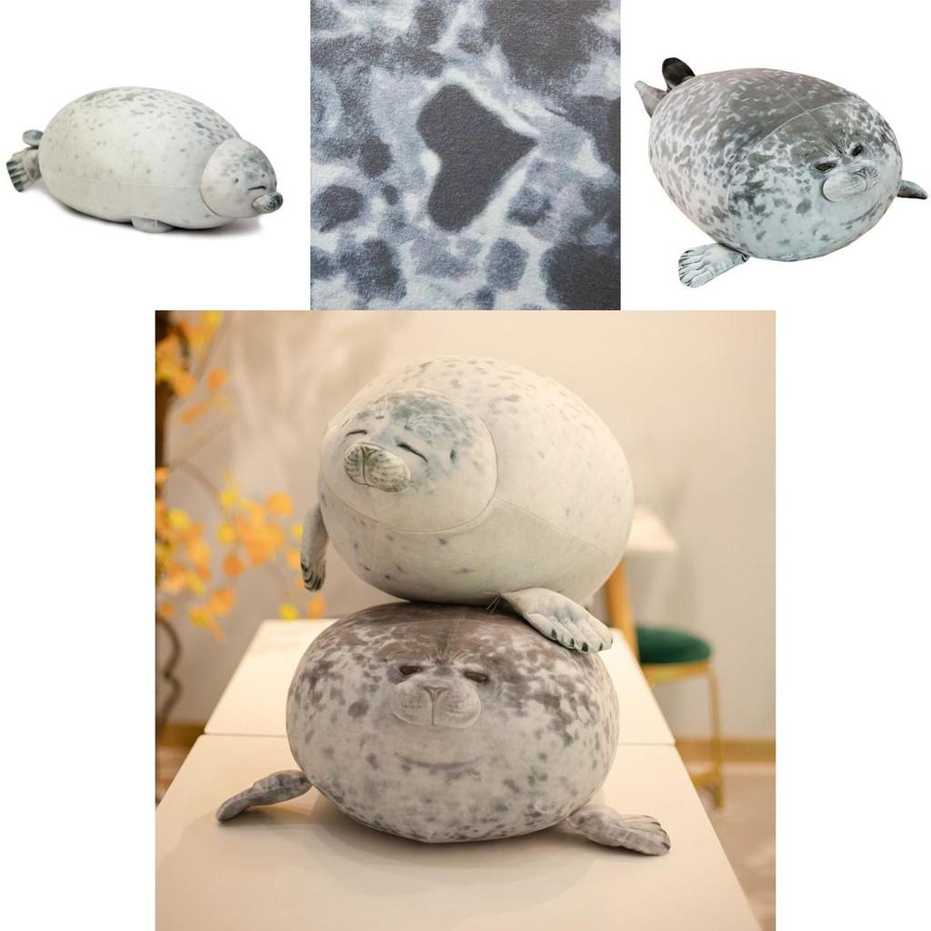 Large Chubby Blob Seal Plush Toy Animal Pillow Pet Soft And Cute Ocean Stuffed Doll Gift