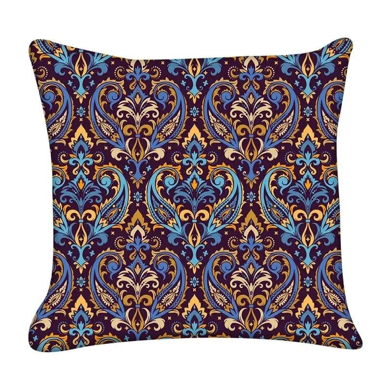 

Геометрическая абстрактная эстетика гостиной в стиле богемной мандалы, диван, декоративная наволочка 40x40cm