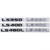 3D ABS Car Body Side Emblem Rear Trunk Badge Decal for Lexus LS350 LS400 LS460L Exterior Decoration