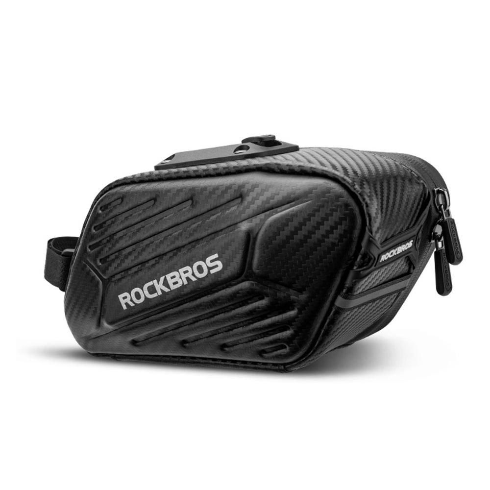 ROCKBROS Mountain Road Bike 1.5L Hardshell Seat Post Bag Waterproof Saddle Pack A