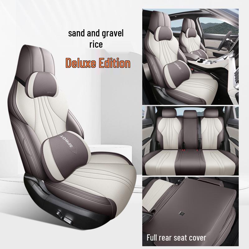 BYD Qin PLUS Universal Full Leather Car Seat Cushion, Four Seasons, Full Surround, Five-Seater