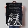Joe Frazier Boxer Metal Posters Custom Vintage Metal Signs Wall Art Retro Tin Plaque for Man Cave Bedroom Decoration Gaming Home