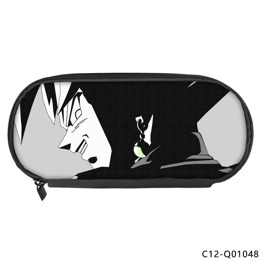 Dragon Ball Printed Polyester Pencil Case Student Stationery Box Portable Pencil Case Multifunctional Storage Bag