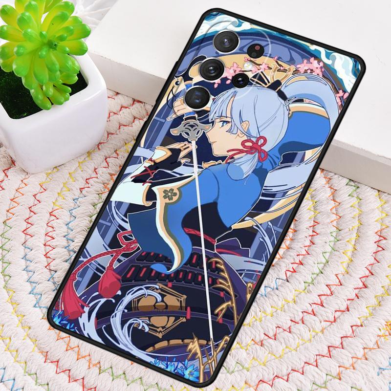 Genshin Impact Kamisato Ayaka Silicone Phone Case For Samsung Galaxy Note 10 Pro S26 S24 S23 S22 S21 Plus S25Ultra Capa Cover