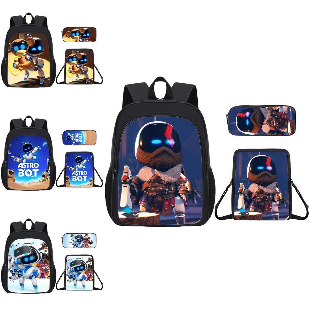 Student Cartoon Backpack Pack With Astro Bot Graphic Printing Design Daily For