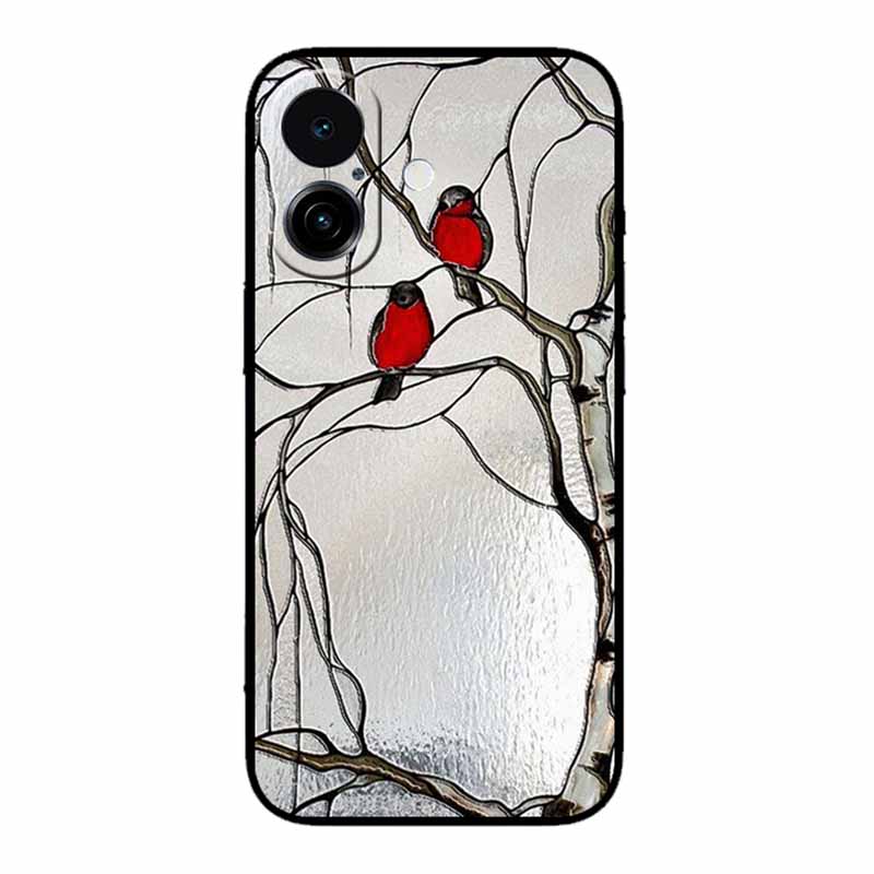 3D Emboss Case For iphone 17 2025 Phone Case Coque Flowers Black Silicone Soft Back Cover For iphone 17 5G Case 6.3" Funda Shell