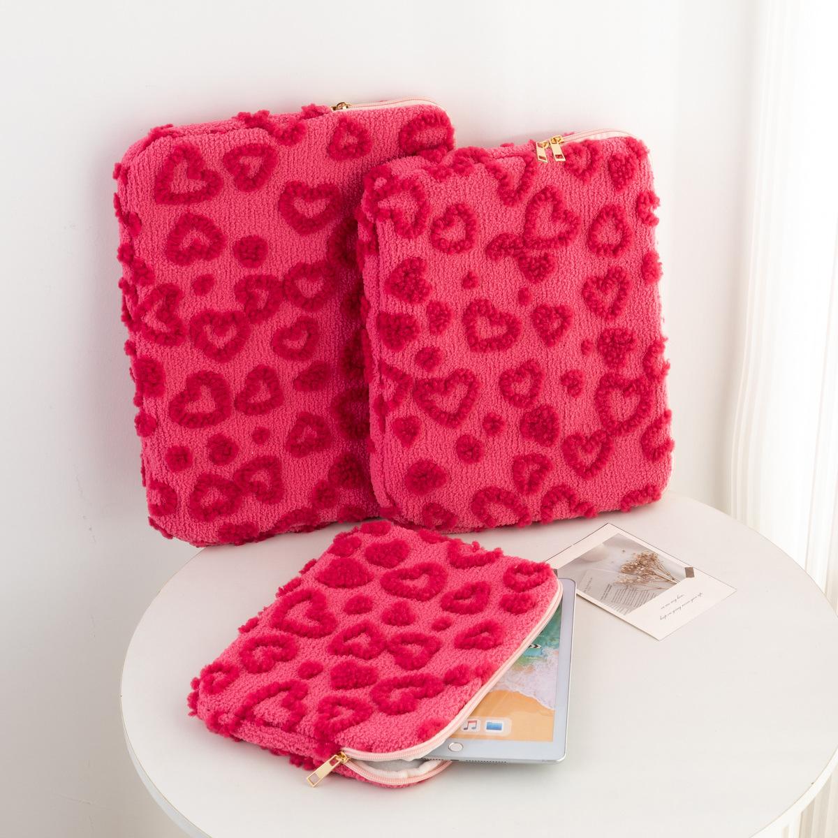 Housse d'ordinateur portable Étui de transport 11 13 14 15 15,6 pouces Sac de rangement pour ordinateur pour Macbook Ipad Pro11 10.2 10.9 pouces Pochette pour tablette 9.7-11inch rouge