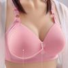 Tenká dámská podprsenka Jednobarevná Jednoduchý ležérní styl Pohodlná Shromažďující Proti povisání Spodní prádlo Bez kostic Velká podprsenka Lehká Prodyšná