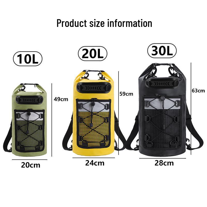 Waterproof Outdoor Travel Mesh Bag with Wet/Dry Separation - Ideal for Beach & Drifting Adventures.
