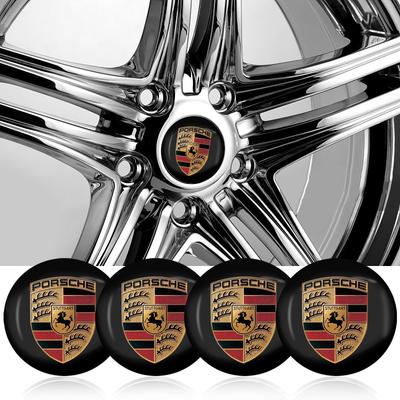 4 vnt. 56 mm Automobilio Rato Centrinės Stubo Gaubteliai Lipdukas Priedas Boxster Cayenne Panamera Macan Cayman 911 918 996 917 991