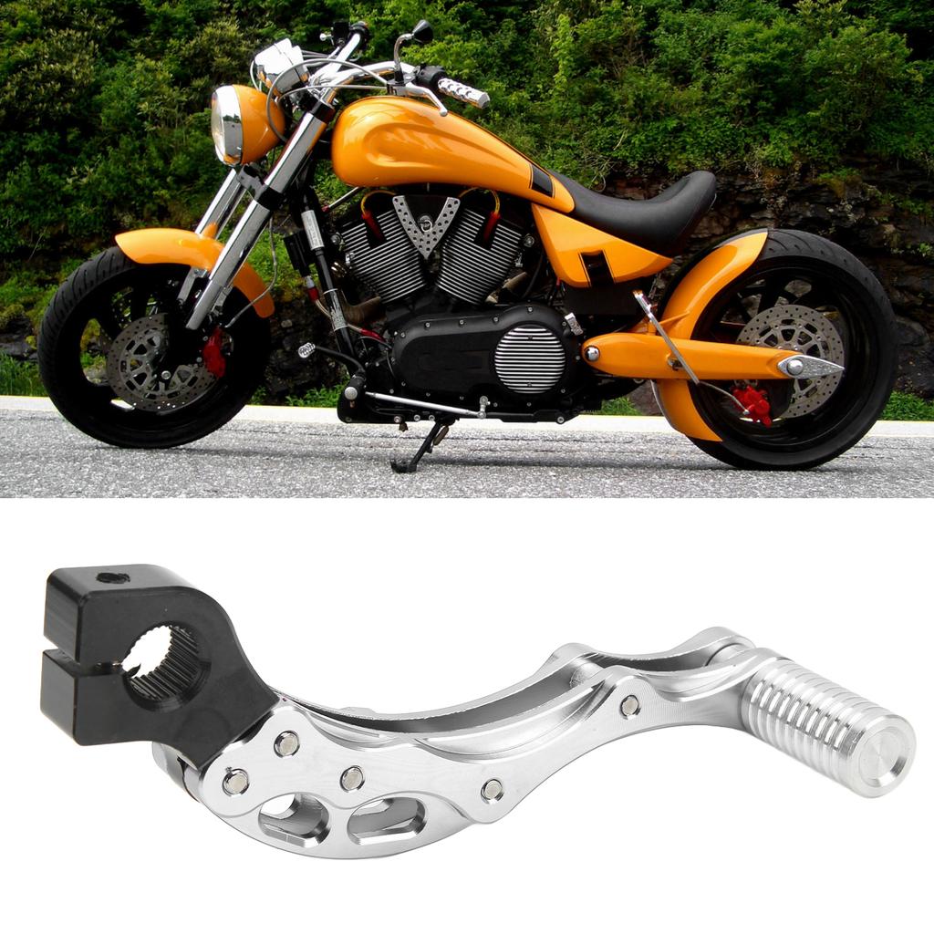Kick Starter Start Lever High Strength Aluminum Alloy Universal Accessory for Motorcycle ScooterSilver