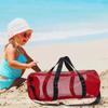 Adjust Shoulder Strap Mesh Dive Bag Foldable Oversized Beach Gym Bag Mesh Travel Duffle  Fins