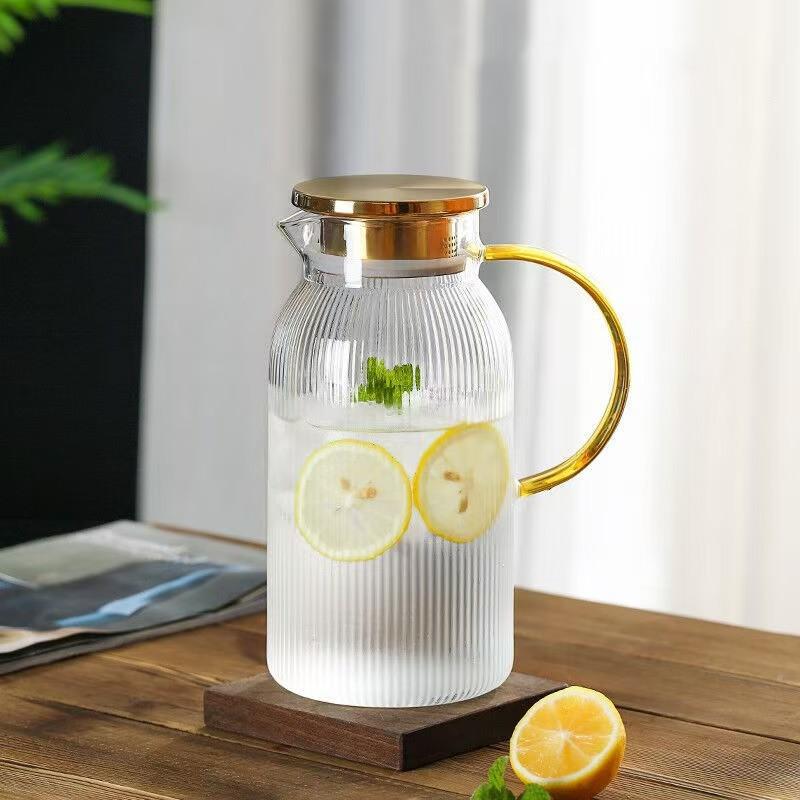 High Borosilicate Glass Cool Kettle Cold Kettle Summer Kettle High Temperature Resistant Household Large Capacity High Value Set