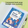 10 STK A4/16K/22K gjennomsiktig plastbokomslag Selvklebende lukking Vanntett og slitesterk bøker PVC-beskyttelsesdeksel